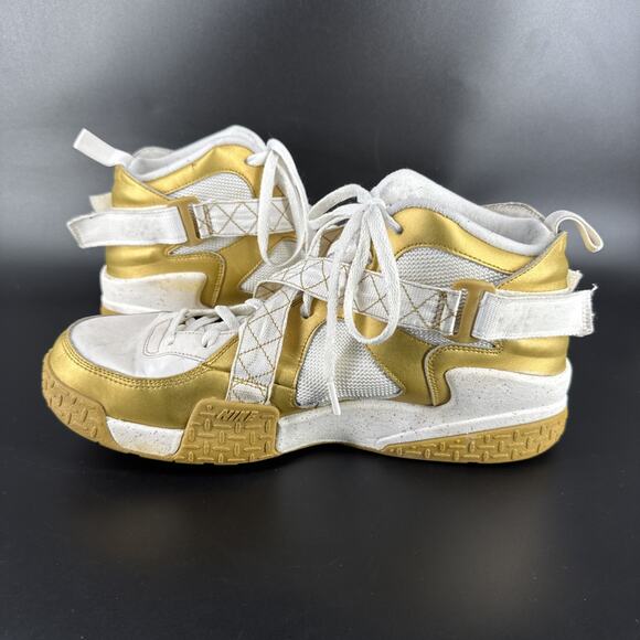 Nike Gold White Air Raid Men’s Sneaker's Shoes Size 14 642330-700 - Picture 9 of 14
